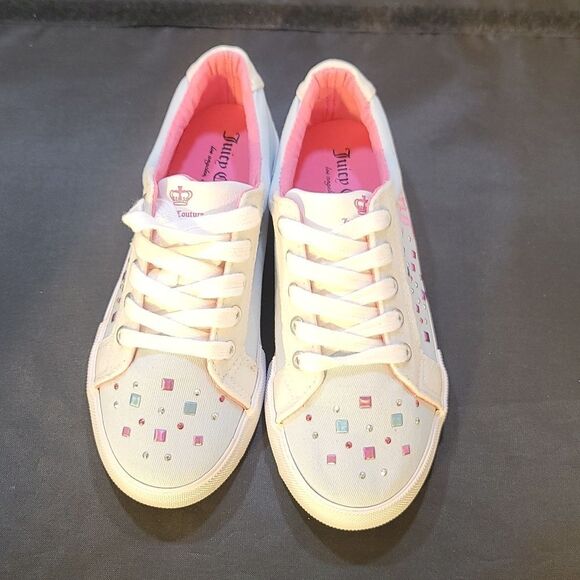 BRAND NEW JUICY COUTURE GIRLS WALKING LACE-UP SNEAKERS G1 - Picture 2 of 16